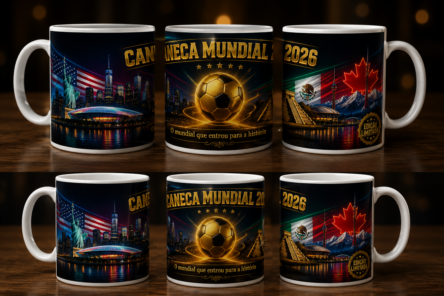 Caneca Mundial 2026 – Edição Limitada